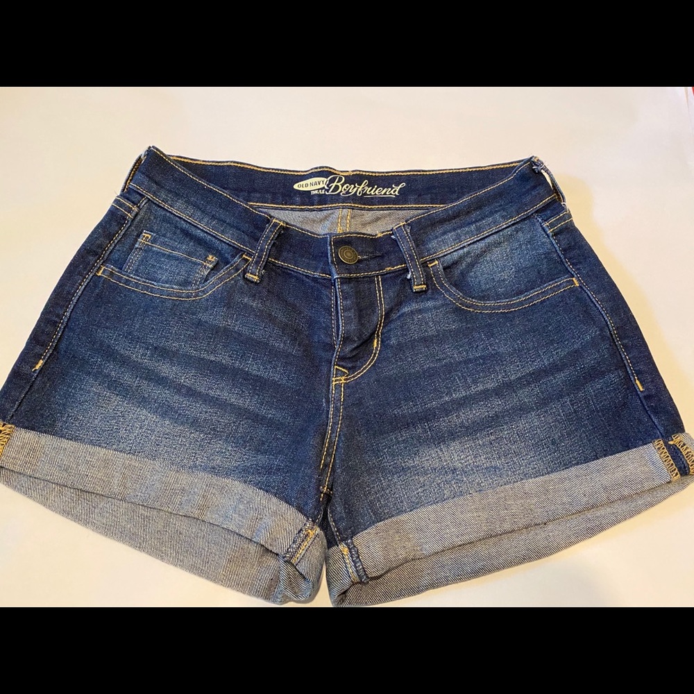 3” denim shorts